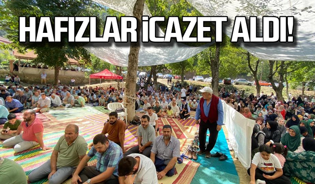 Hafızlar icazet aldı!