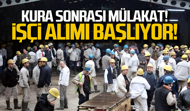 TTK'ya işçi alımı başlıyor! Kura sonrası mülakat!