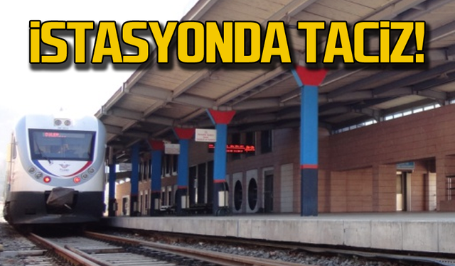 Tren istasyonunda taciz! Ekipler olay yerinde!