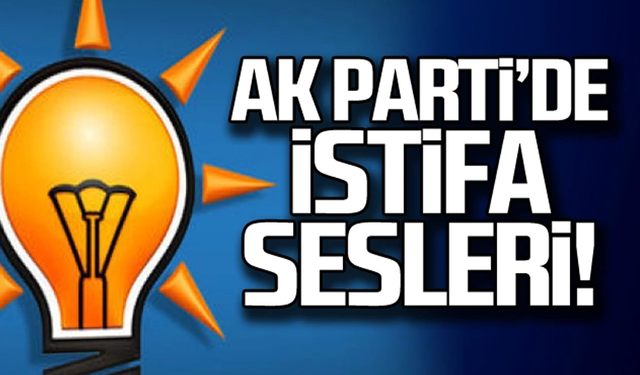 Ak Parti'de istifalar peş peşe gelecek!