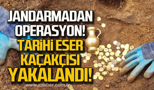 Jandarmadan operasyon! Tarihi eser kaçakçısı işte böyle yakalandı!