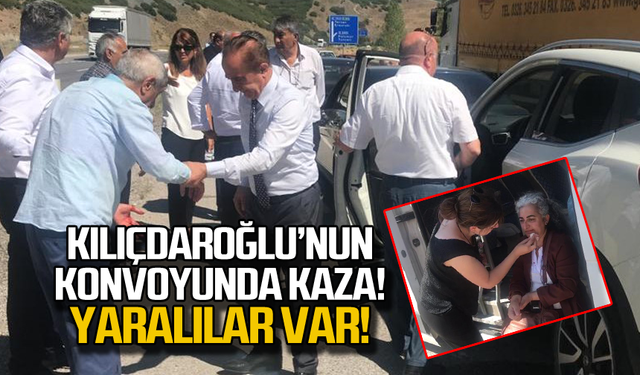 Kılıçdaroğlu'nun konvoyunda kaza! 4 yaralı!