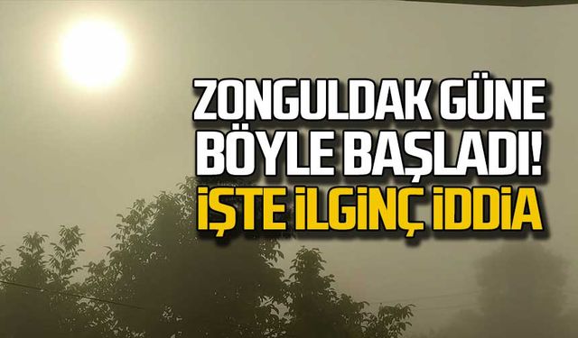Zonguldak güne böyle başladı!