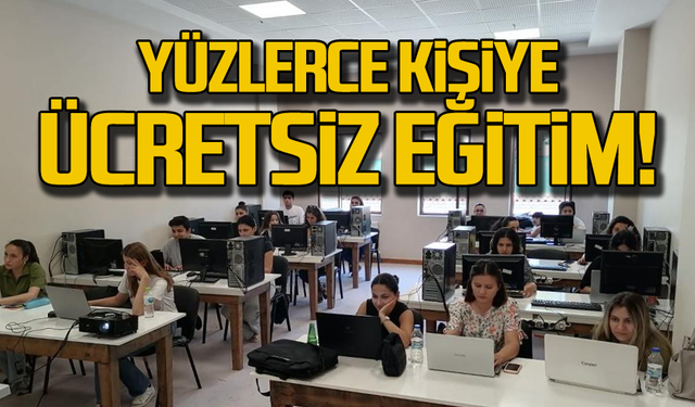 Yüzlerce kişiye ücretsiz eğitim!