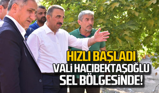 Hızlı başladı... Vali Hacıbektaşoğlu sel bölgesinde!