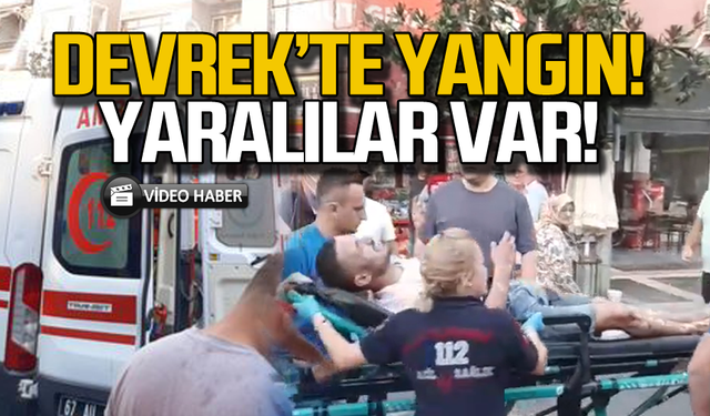 Devrek'te yangın! Yaralılar var!