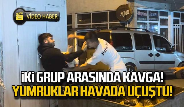 İki grup arasında kavga! Yumruklar havada uçuştu!