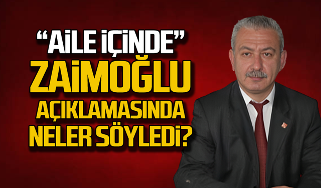 Zaimoğlu ilk açıklamasında neler söyledi?