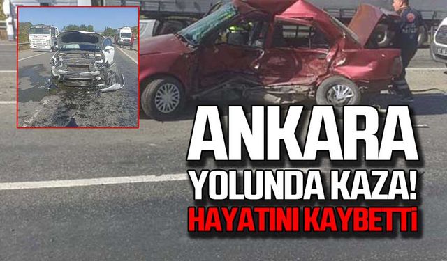 Ankara yolunda kaza! Hayatını kaybetti