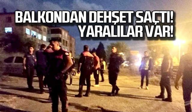 Balkondan ateş açtı! Yaralı var!