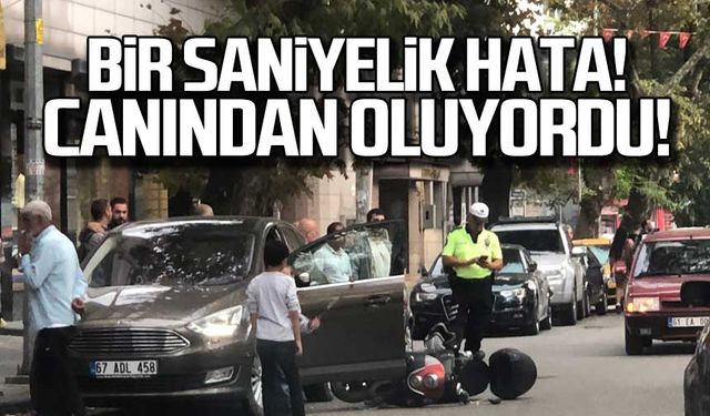 Bir saniyelik hata! Canından oluyordu!