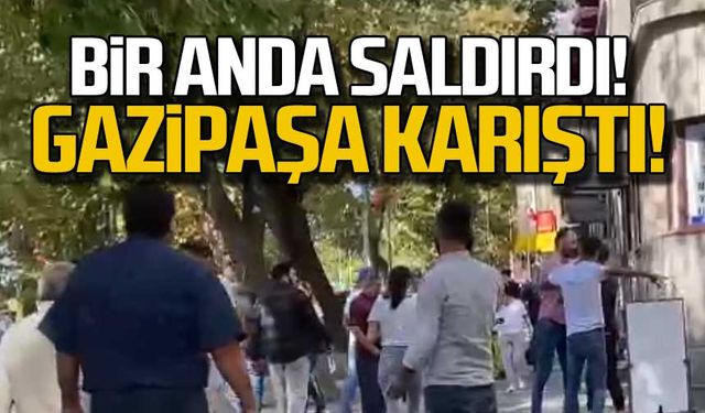 Bir anda saldırdı! Gazipaşa karıştı!