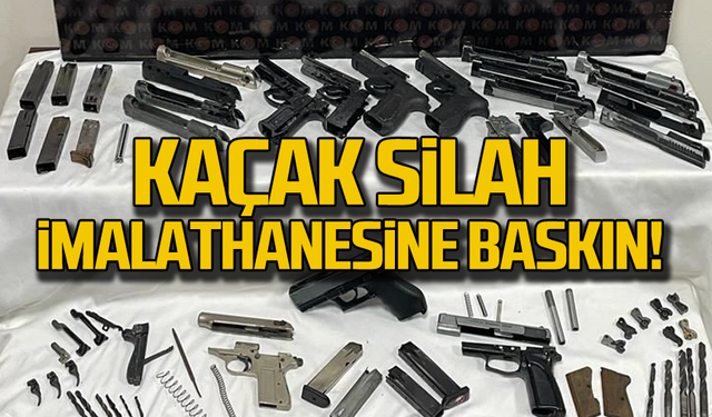 Kaçak silah imalathanesine baskın!