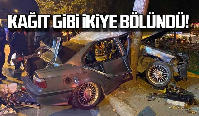 Kağıt gibi ikiye bölündü!