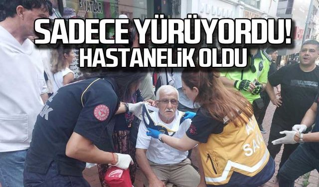 Karşıya geçmek istemişti... Hastanelik oldu!