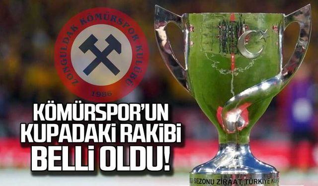 Zonguldak Kömürspor'un kupadaki rakibi belli oldu!