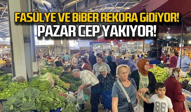 Fasulye ve biber rekora gidiyor! Pazar cep yakıyor!