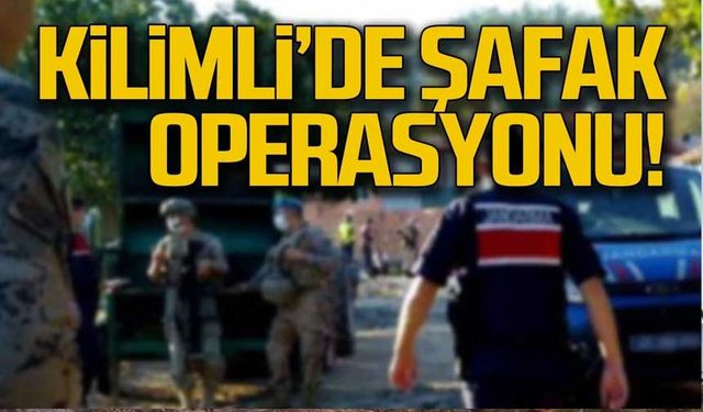 Kilimli'de uyuşturucu operasyonu!