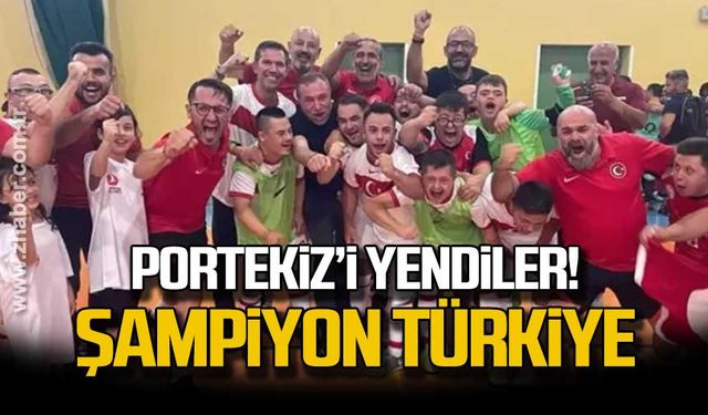 Portekiz'i yendiler! Şampiyon Türkiye