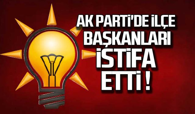 Ak Parti'de ilçe başkanları istifa etti!