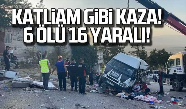 Gaziantep'te katliam gibi kaza! 6 ölü 16 yaralı!