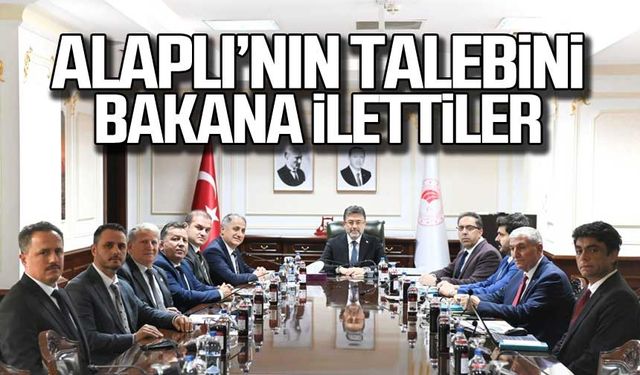 Alaplı'nın su talebini Tarım Bakanına anlattılar!