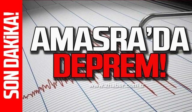 Amasra'da deprem!