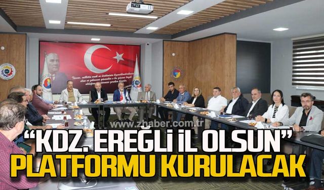 “Kdz. Ereğli il olsun” platformu kurulacak