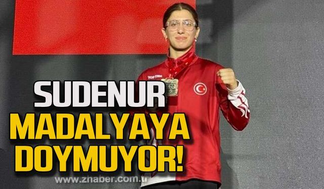 Sudenur madalyaya doymuyor!