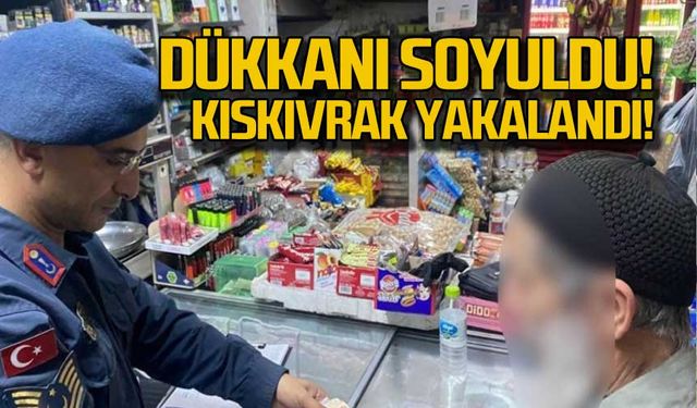 Dükkanı soyuldu... Kıskıvrak yakalandı!