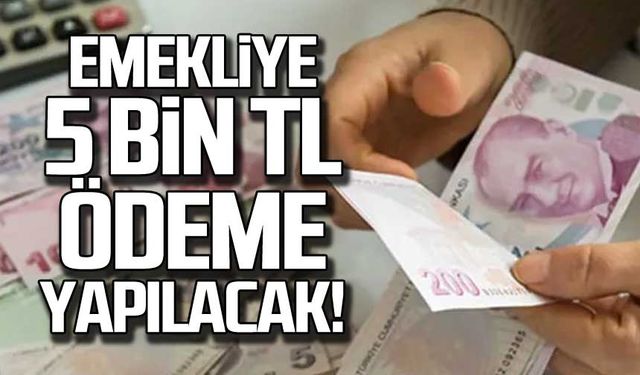 Erdoğan duyurdu! Emekliye 5 bin TL ödeme yapılacak!