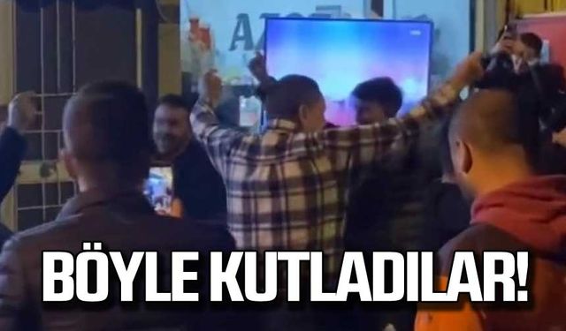 Galibiyeti böyle kutladılar!