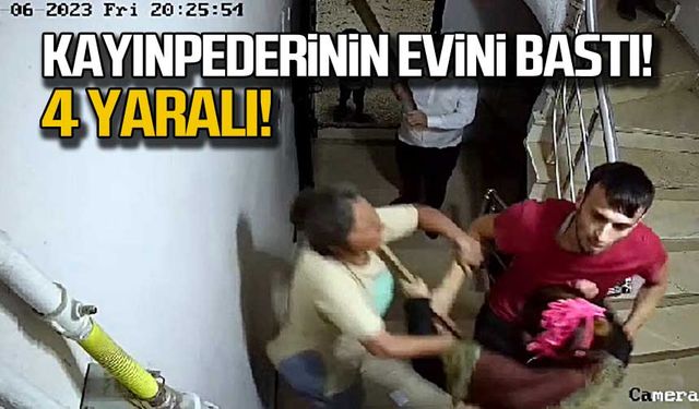 Kayınpederinin evini bastı! 4 yaralı!