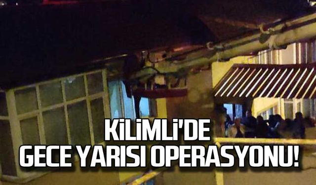 Kilimli'de gece yarısı kurtarma operasyonu!