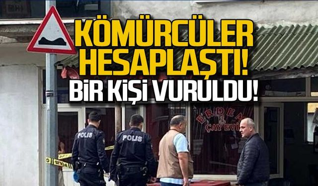 Zonguldak'ta kömürcüler hesaplaştı! 1 kişi vuruldu!