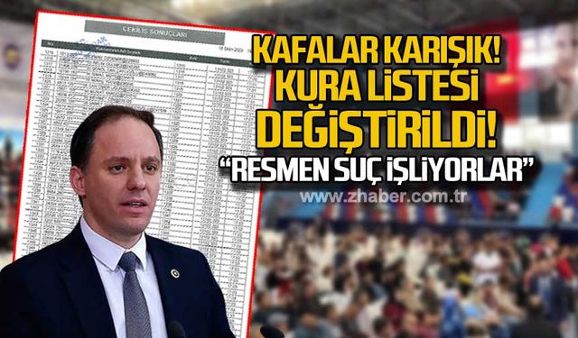 TTK kura listesi değiştirildi! "Resmen suç işliyorlar"