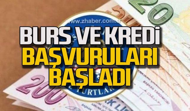 Burs ve kredi başvuruları başladı