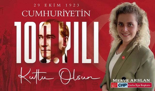 Merve Arslan'dan 29 Ekim Cumhuriyet Bayramı mesajı