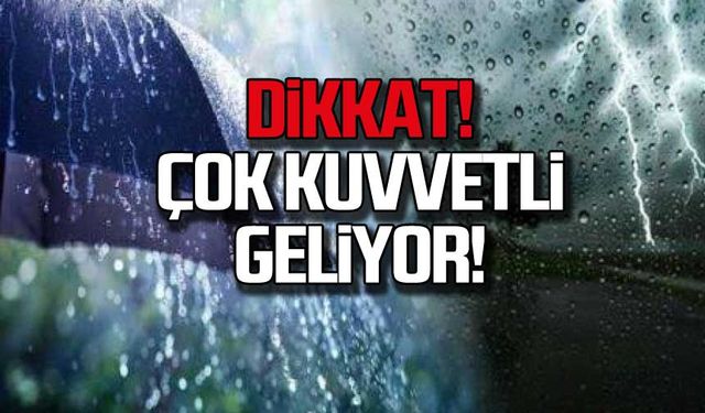 Zonguldak, Bartın, Düzce, Kocaeli, Sakarya, Bolu ve Ordu için uyarı!