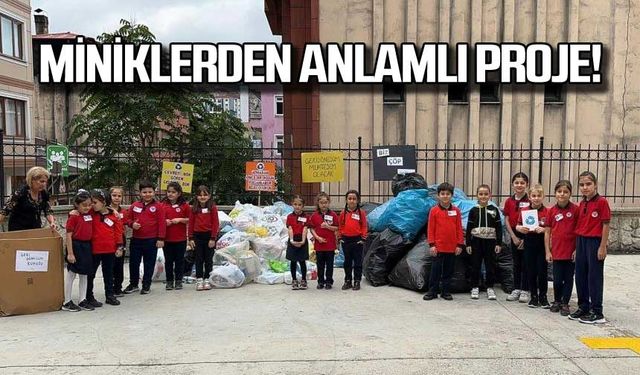 Miniklerden anlamlı proje!