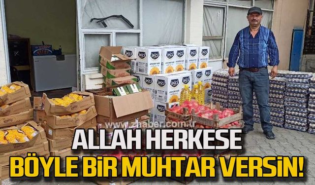 Zonguldaklı Muhtar zenginden topluyor fakire dağıtıyor!