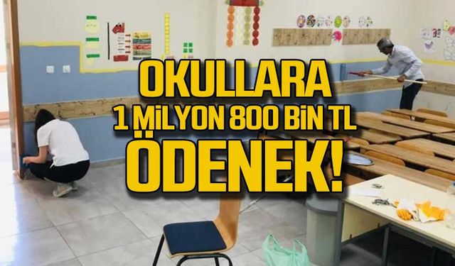 Zonguldak'taki okullara 1 milyon 800 bin TL ödenek!