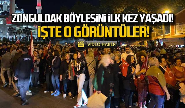 Zonguldak böylesini ilk kez yaşadı! İşte o görüntüler!