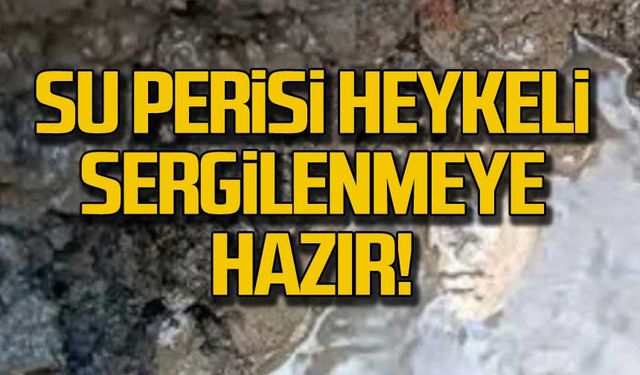 Su perisi heykeli sergilenmeye hazır!