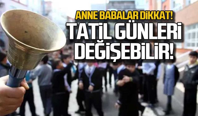 Okullarda tatil günleri değişecek mi? Bakan açıkladı!