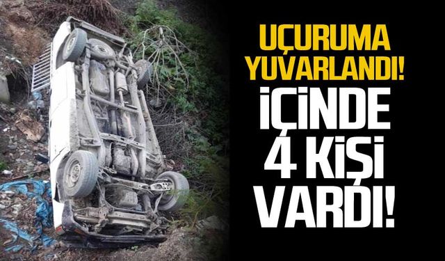 Muhtar adayı kaza yaptı! İçinde 4 kişi vardı!