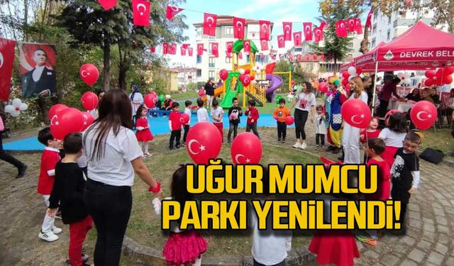 Uğur Mumcu parkı yenilendi!