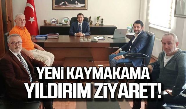 Yeni kaymakama yıldırım ziyaret!