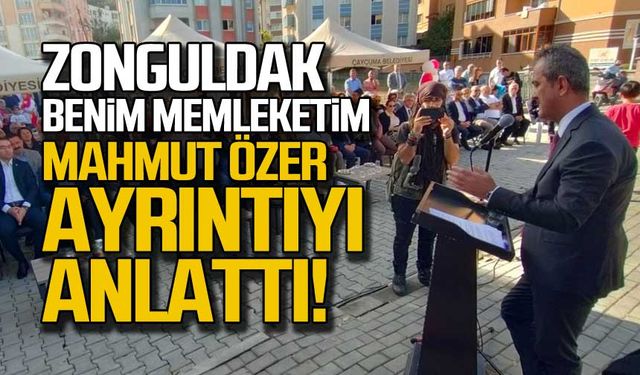 Zonguldak benim memleketim Mahmut Özer ayrıntıyı anlattı!
