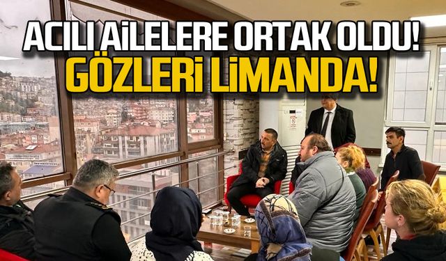 Gözler batan gemide! Acılı ailelere ortak oldu